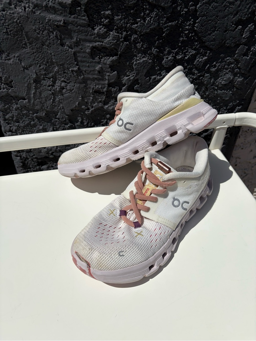 On Running Women’s White & Blush Athletic Sneakers